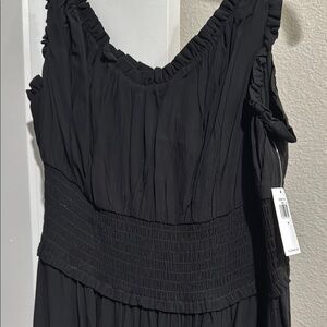 Old Navy Black One Shoulder Dress